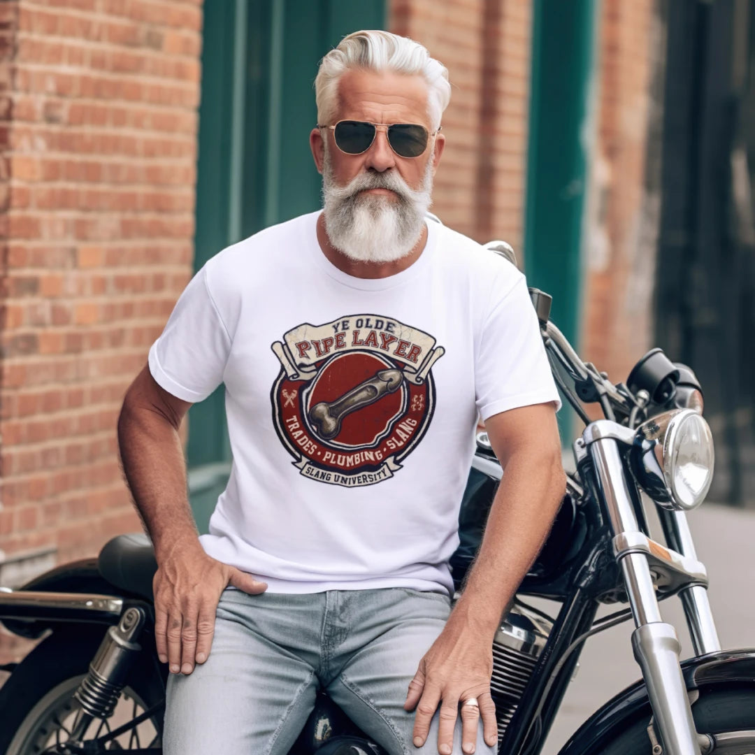 "Ye Olde Pipe Layer/Slang University"- Graphic Tee