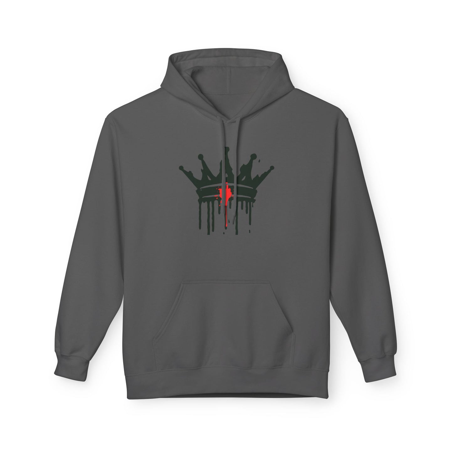 Dripping Crown- Fleece Hoodie
