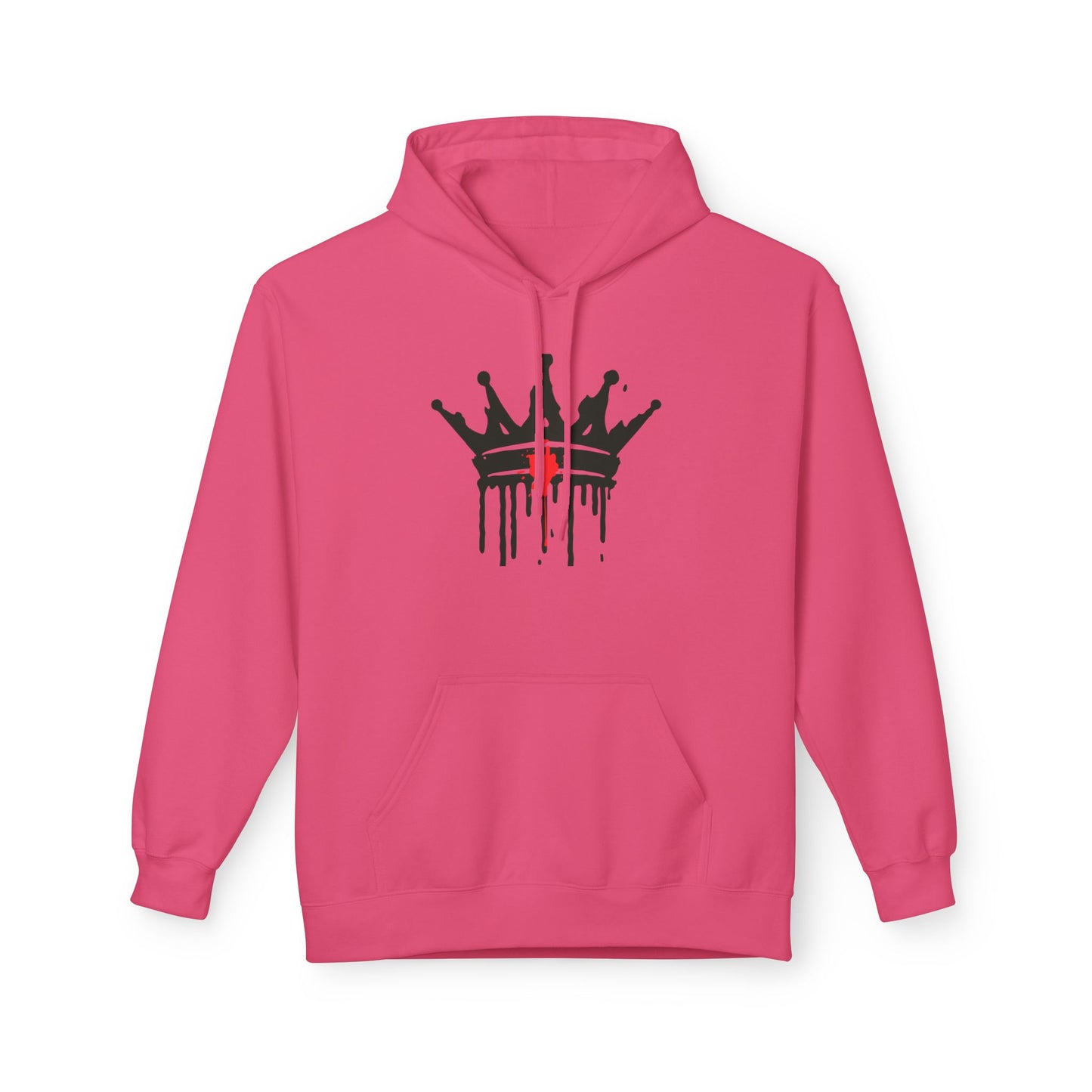 Dripping Crown- Fleece Hoodie