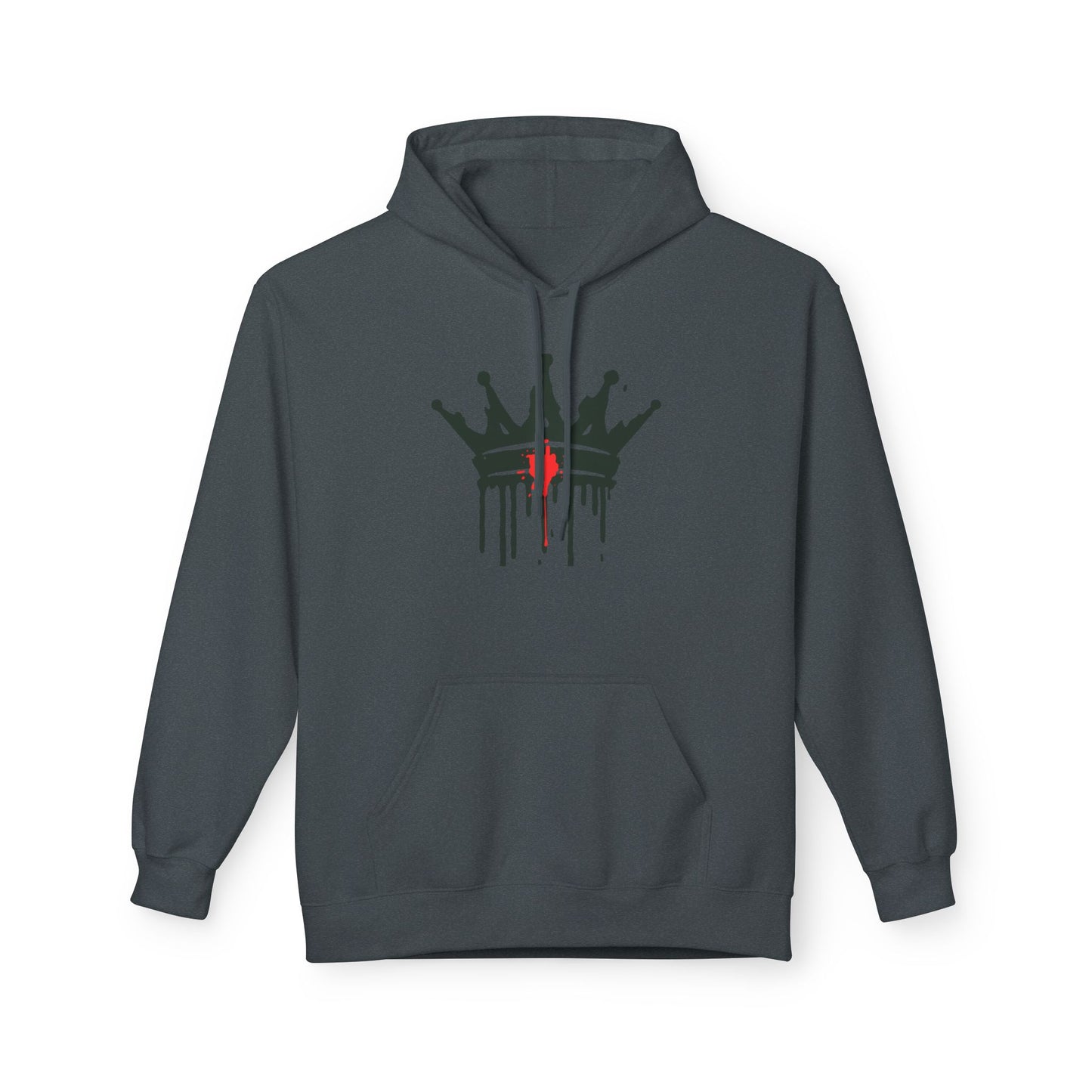 Dripping Crown- Fleece Hoodie