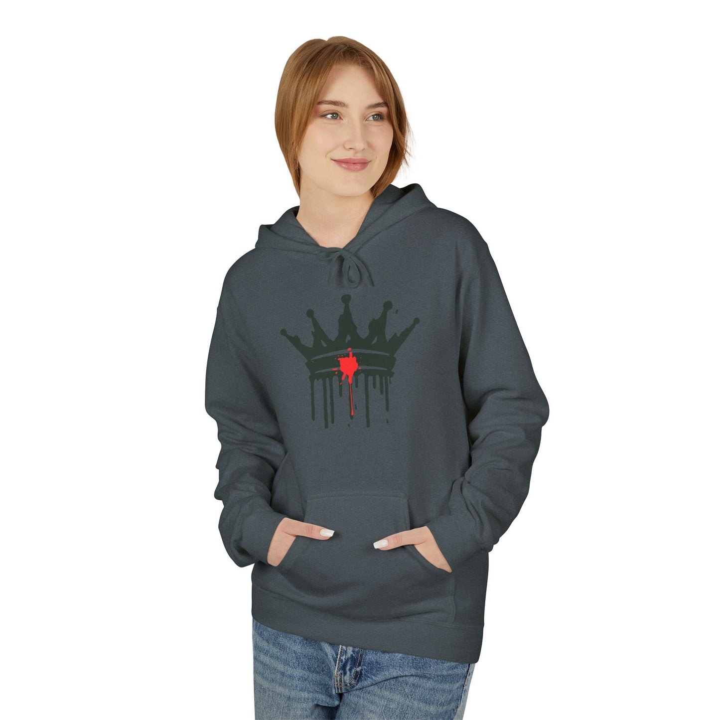 Dripping Crown- Fleece Hoodie
